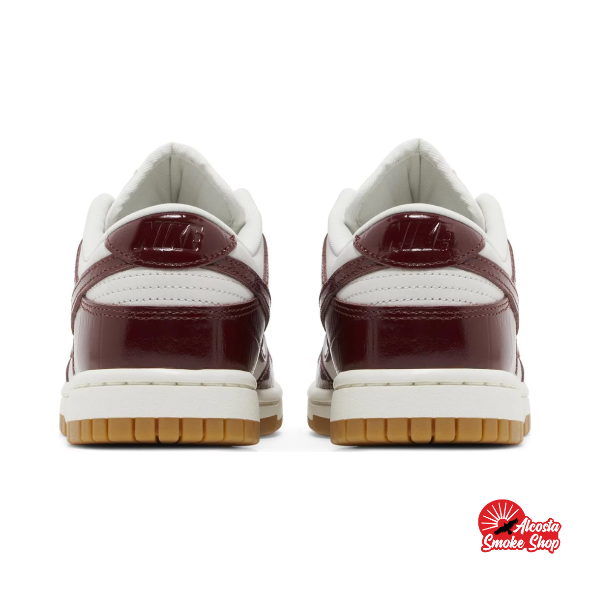 this is an image of Nike Dunk Low LX "Dark Team Red Croc" (Women's)