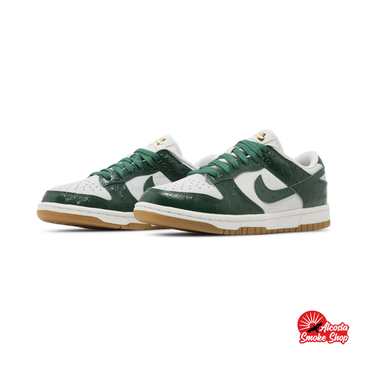 this is an image of Nike Dunk Low LX "Gorge Green Ostrich" (Women's)