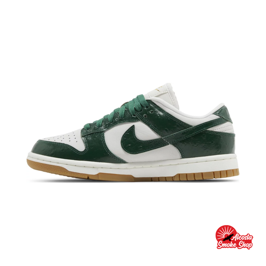 this is an image of Nike Dunk Low LX "Gorge Green Ostrich" (Women's)
