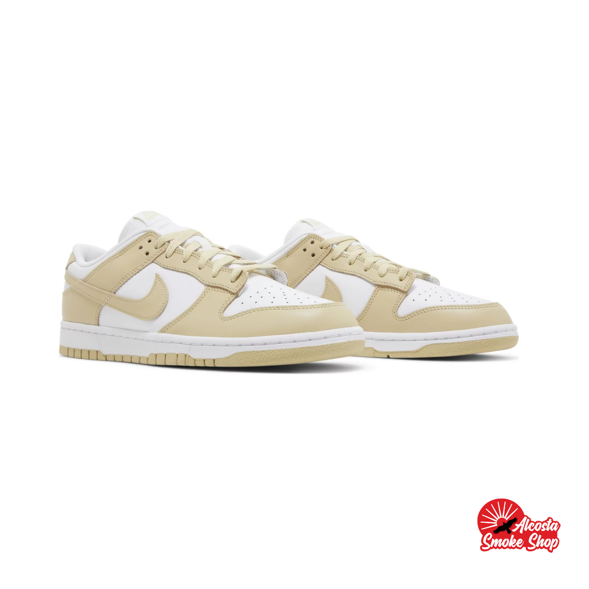 this is an image of Nike Dunk Low Retro BTTYS "Team Gold"