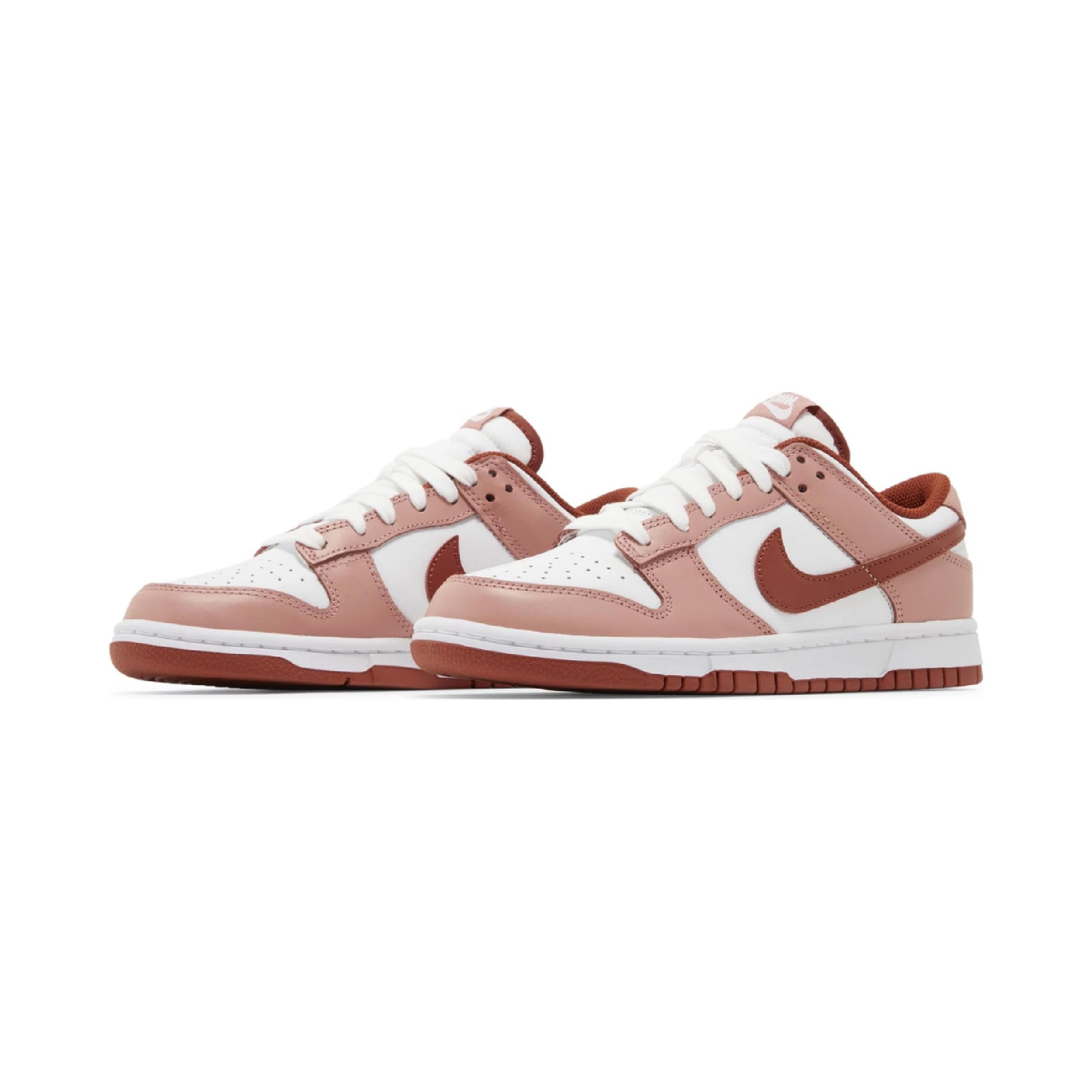 this is an image of Nike Dunk Low Retro Premium "Red Star Dust"