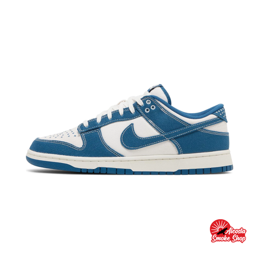 this is an image of Nike Dunk Low Retro SE "Industrial Blue Sashiko"