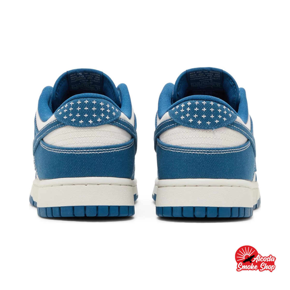 this is an image of Nike Dunk Low Retro SE "Industrial Blue Sashiko"