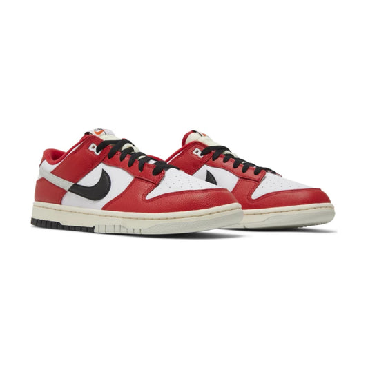 this is an image of Nike Dunk Low Retro "Chicago Split"