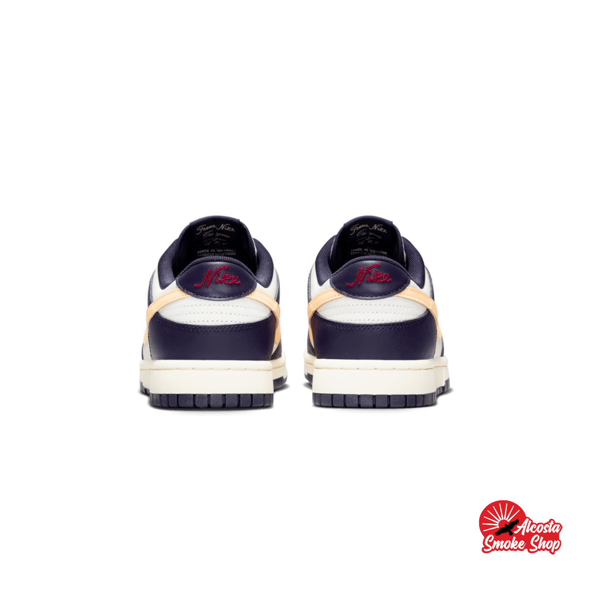 this is an image of Nike Dunk Low Retro "From Nike To You Midnight Navy"