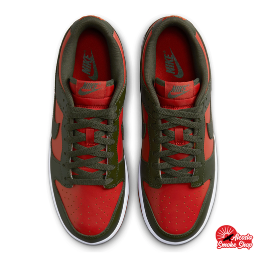 this is an image of Nike Dunk Low Retro "Mystic Red Cargo"