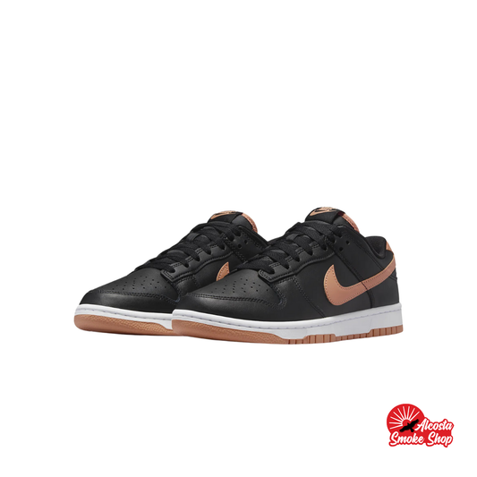 this is an image of Nike Dunk Low "Black Amber Brown"