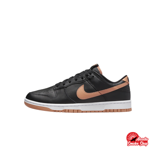 this is an image of Nike Dunk Low "Black Amber Brown"