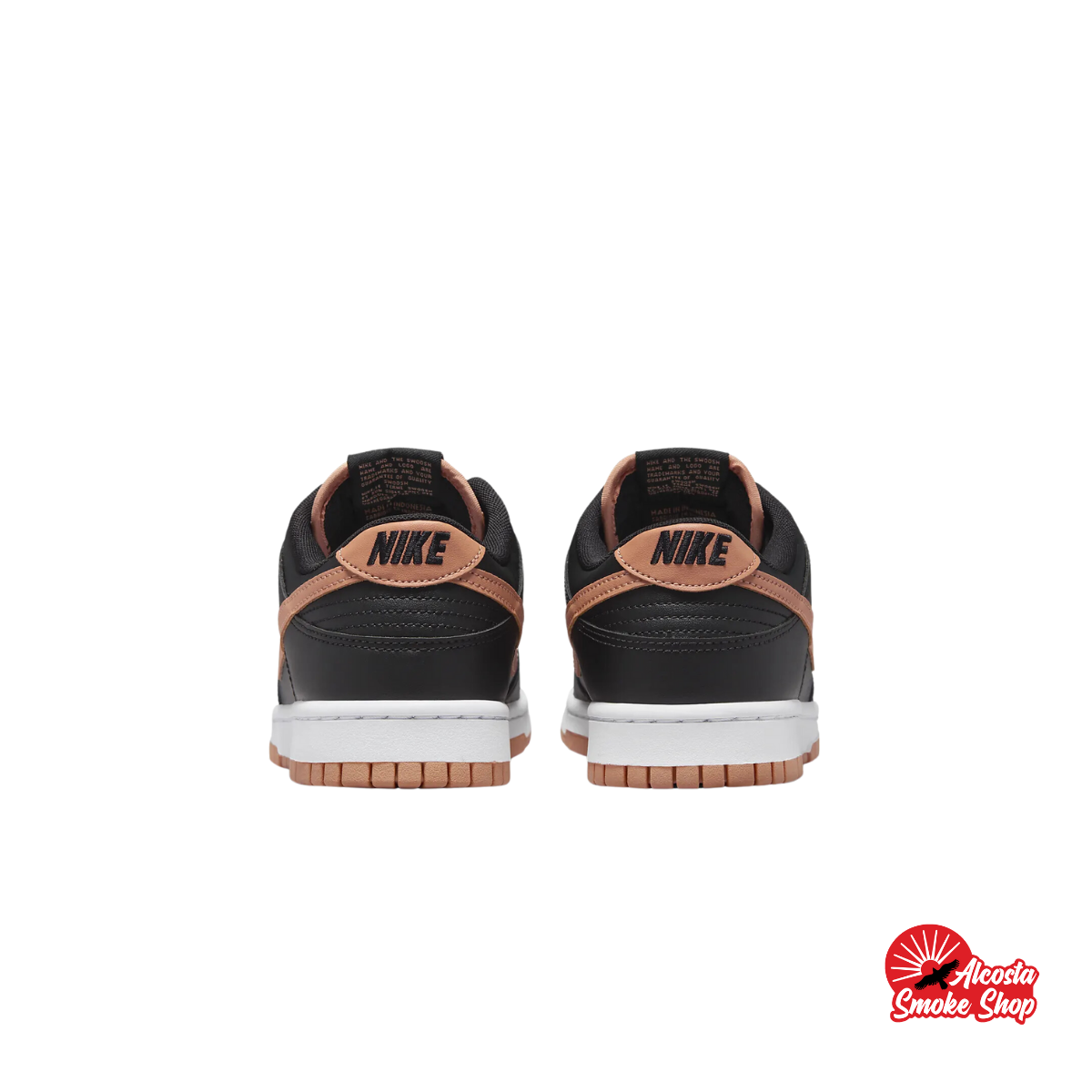 this is an image of Nike Dunk Low "Black Amber Brown"