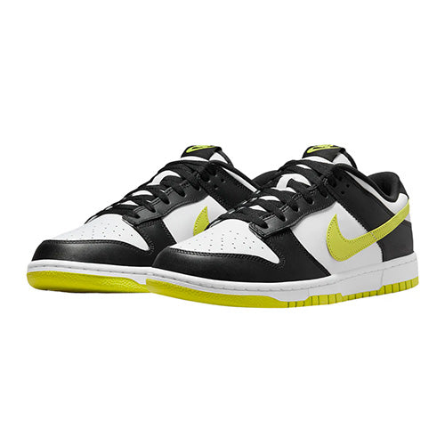this is an image of Nike Dunk Low "Black Bright Cactus"