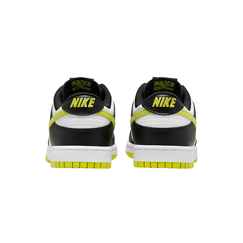this is an image of Nike Dunk Low "Black Bright Cactus"