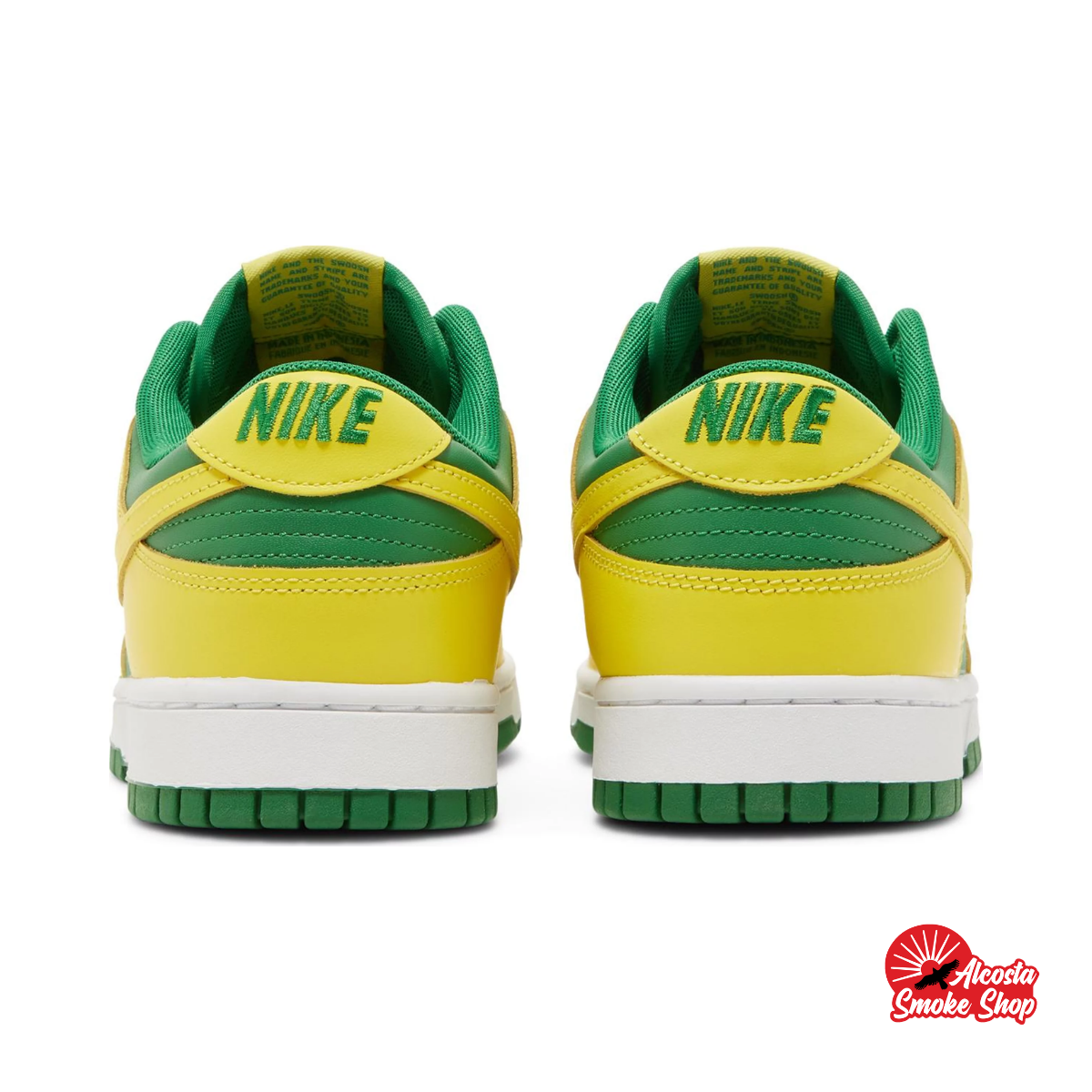 this is an image of Nike Dunk Low Retro BTTYS "Reverse Brazil"