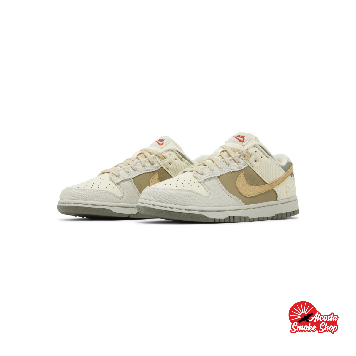 this is an image of Nike Dunk Low "Light Bone Dark Stucco" (Women's)