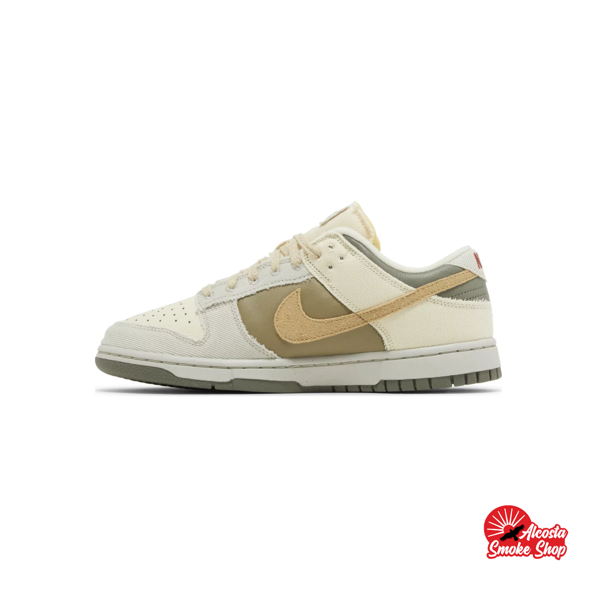this is an image of Nike Dunk Low "Light Bone Dark Stucco" (Women's)