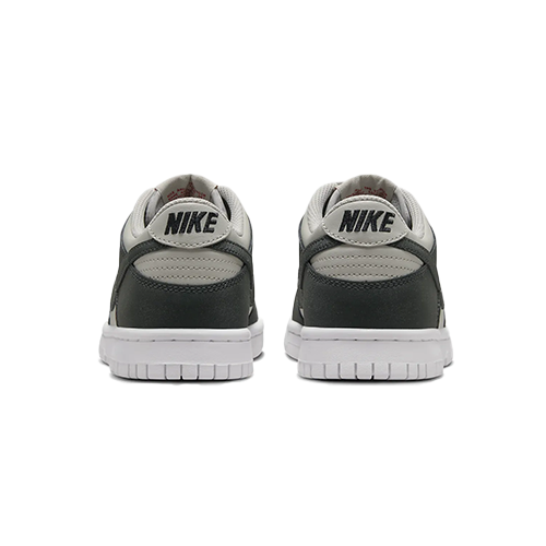 this is an image of Nike Dunk Low "Light Iron Ore White Gym Red Anthracite" (GS)