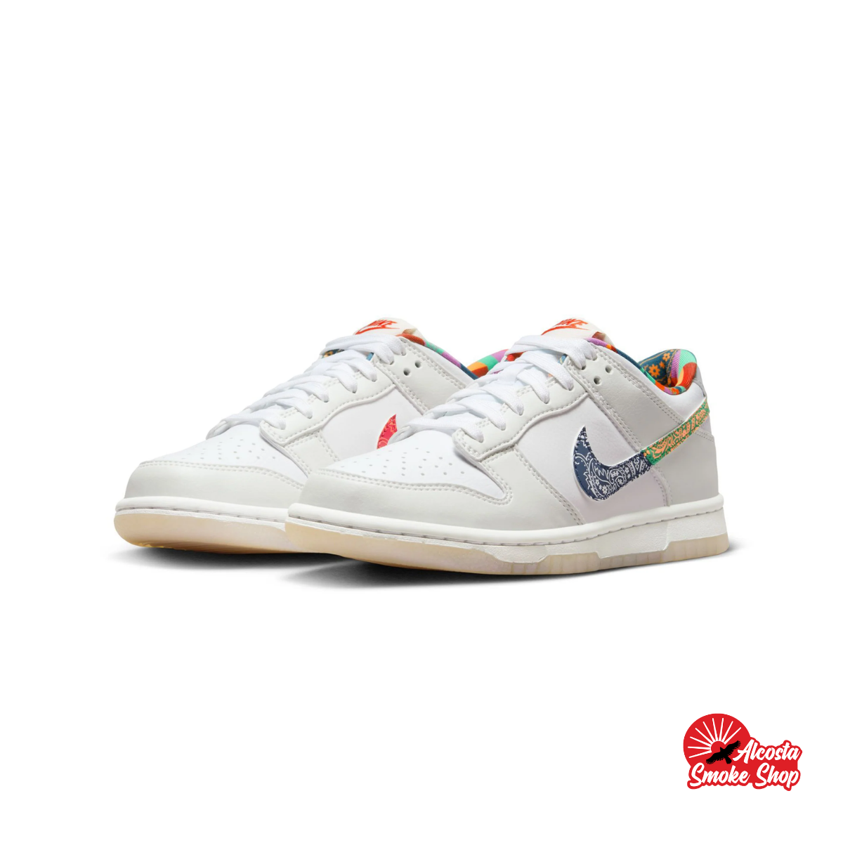 this is an image of Nike Dunk Low "Multi-Color Paisley" GS