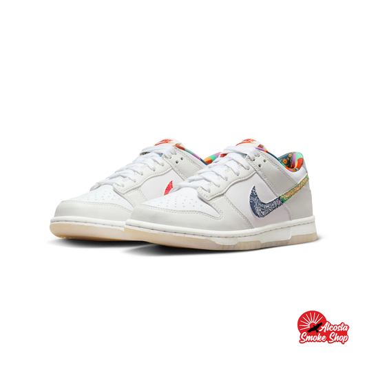 this is an image of Nike Dunk Low "Multi-Color Paisley" GS
