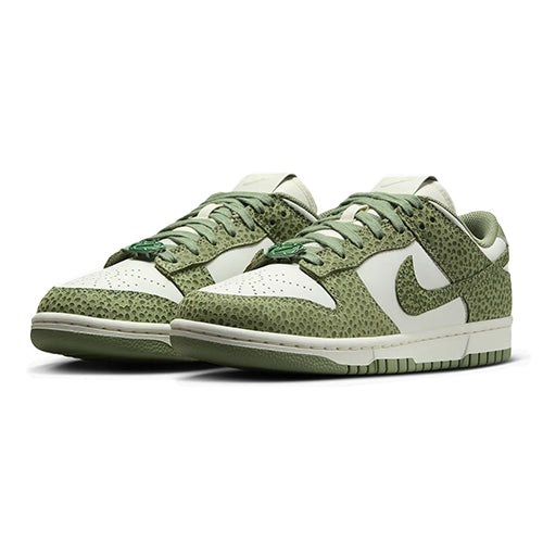 this is an image of Nike Dunk Low "Safari Oil Green"