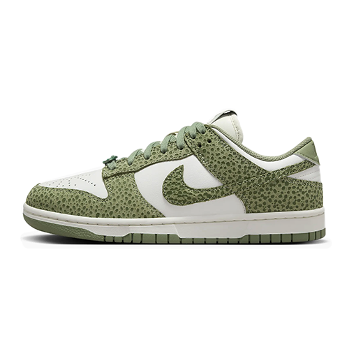 this is an image of Nike Dunk Low "Safari Oil Green"