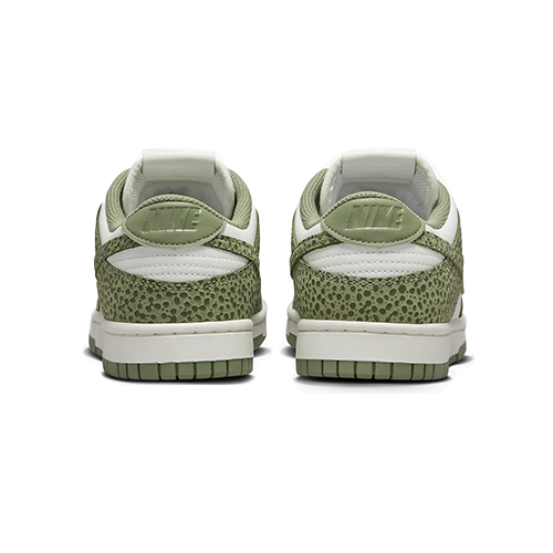 this is an image of Nike Dunk Low "Safari Oil Green"