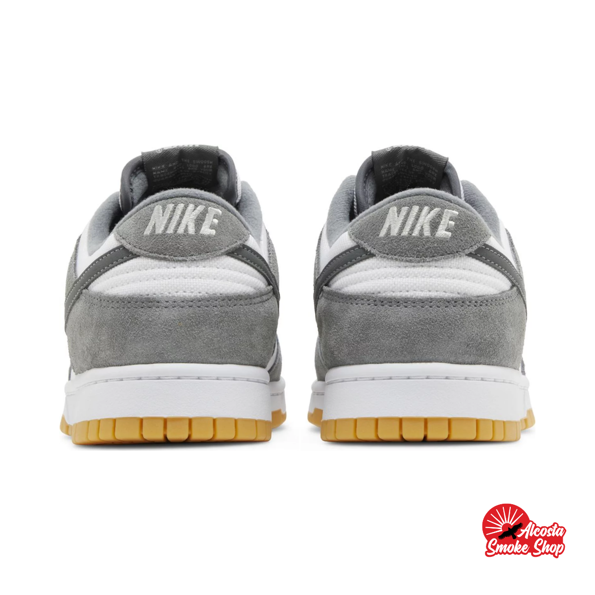 this is an image of Nike Dunk Low Smoke Grey Gum 3M Swoosh