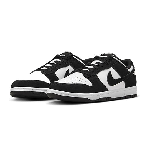 this is an image of Nike Dunk Low "Suede Panda"