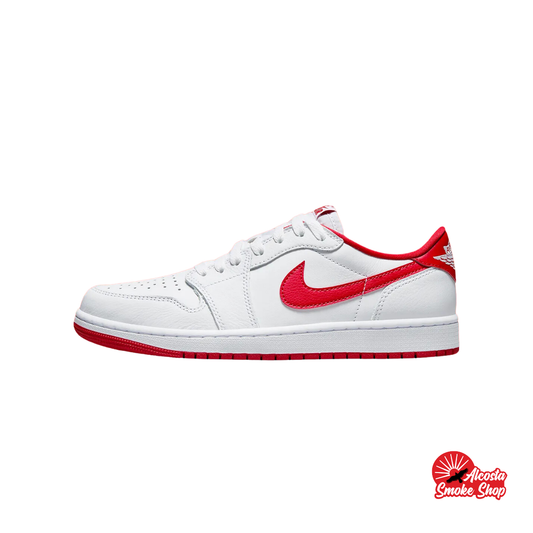 this is an image of Nike Dunk Low "Vast Grey/Red"