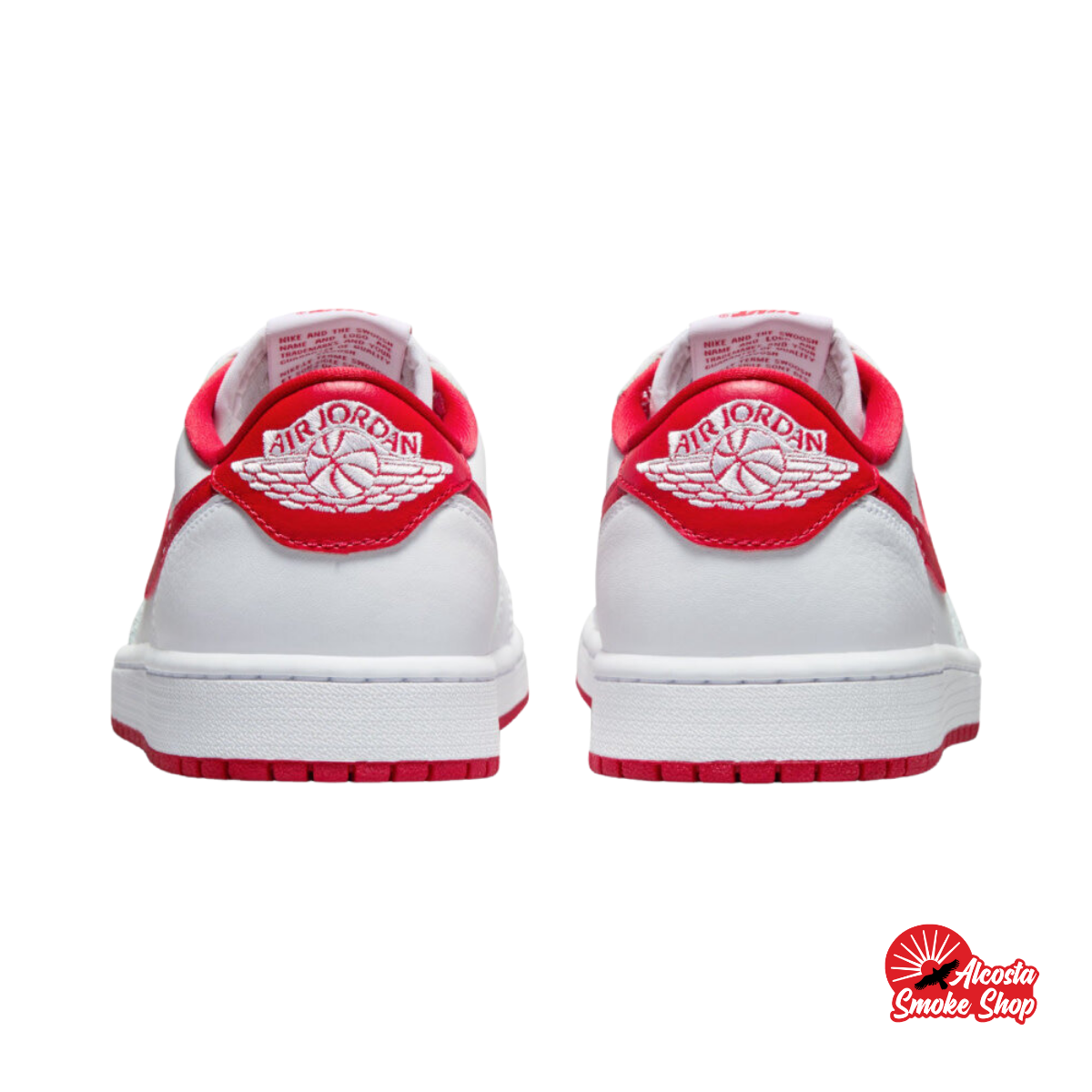 this is an image of Nike Dunk Low "Vast Grey/Red"