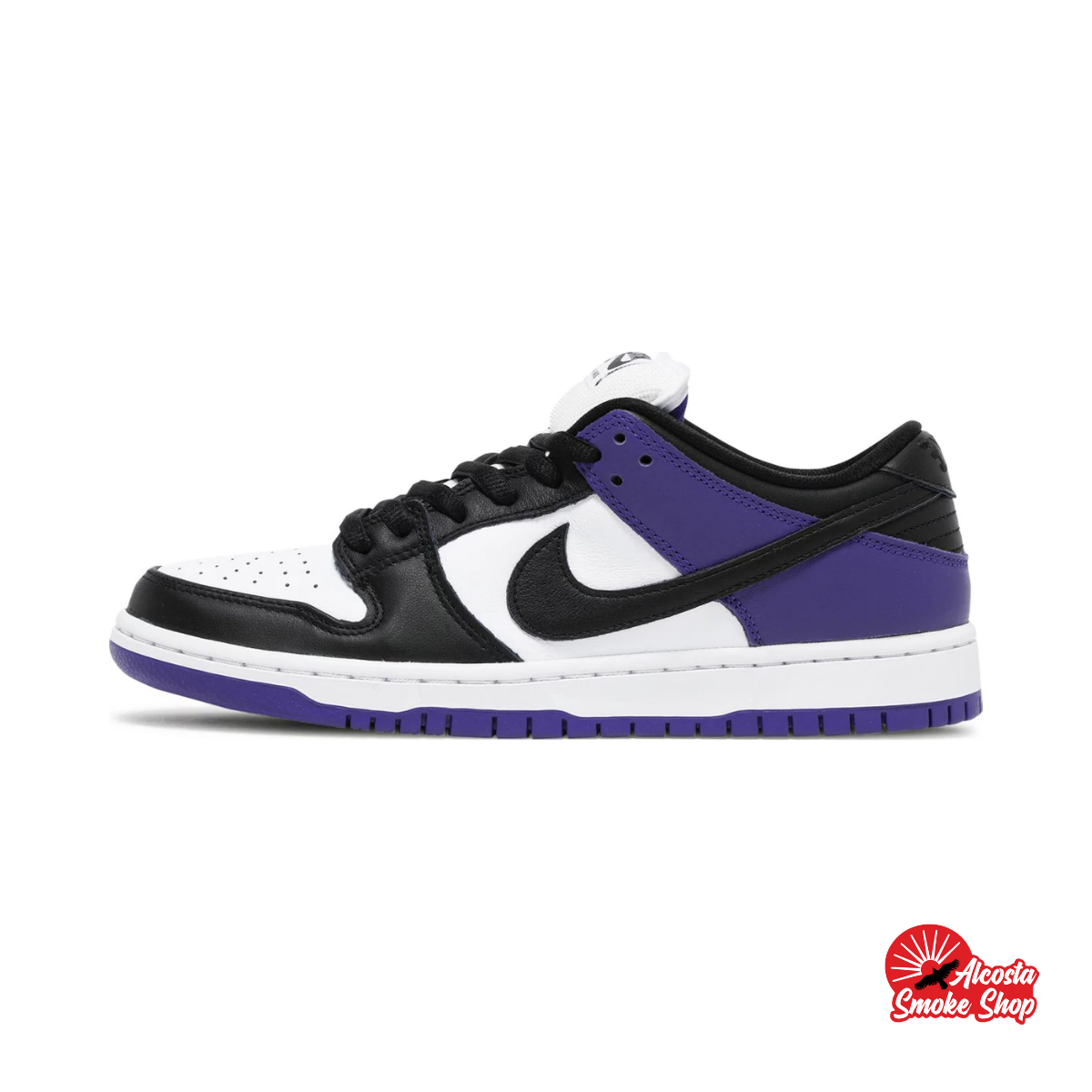 this is an image of Nike SB Dunk Low Pro "Court Purple"