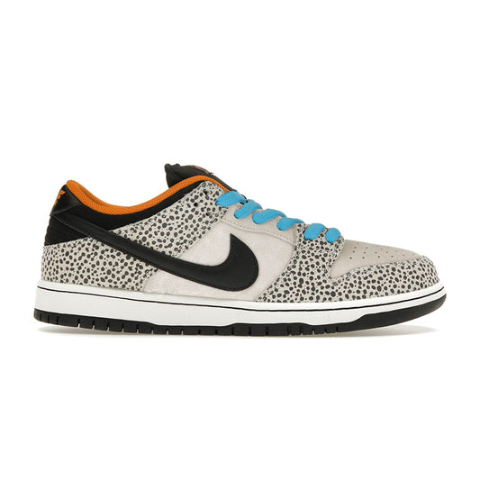 this is an image of Nike SB Dunk Low Pro "Electric Pack Olympic Safari"
