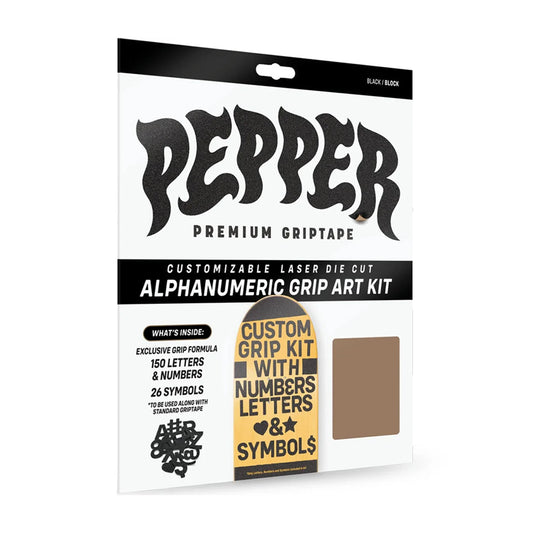 this is an image of Pepper Alphanumeric Grip Art Kit