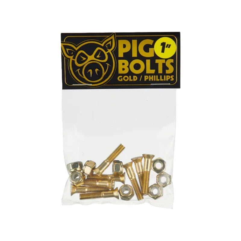 this is an image of Pig Bolts Gold Hardware