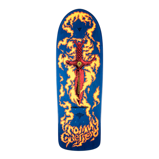 this is an image of Powell Deck Bones Brigade Tommy Guerrero 2018 Reissue Navy 9.6