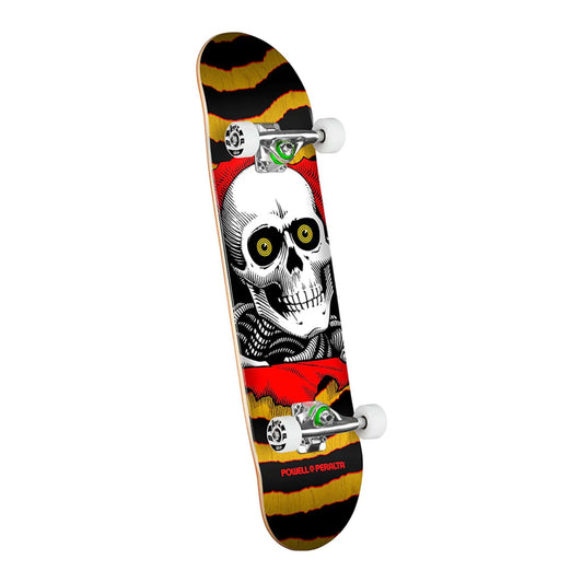 this is an image of Powell Peralta Complete Skateboard Ripper Yellow/Red 7.75