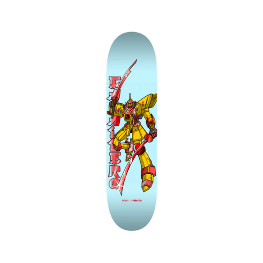 Powell Peralta Skateboard Deck Caballero Gundam Light Blue/Red Foil 8.5