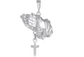 Praying Hands Pendant in Sterling Silver