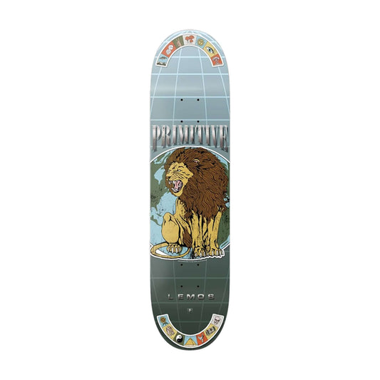 this is an image of Primitive Skateboard Deck Lemos Signs 8.0