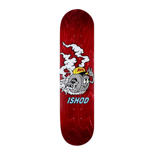 this is an image of Real Skateboard Deck Ishod Mascot Easyrider Twin Tail 8.25