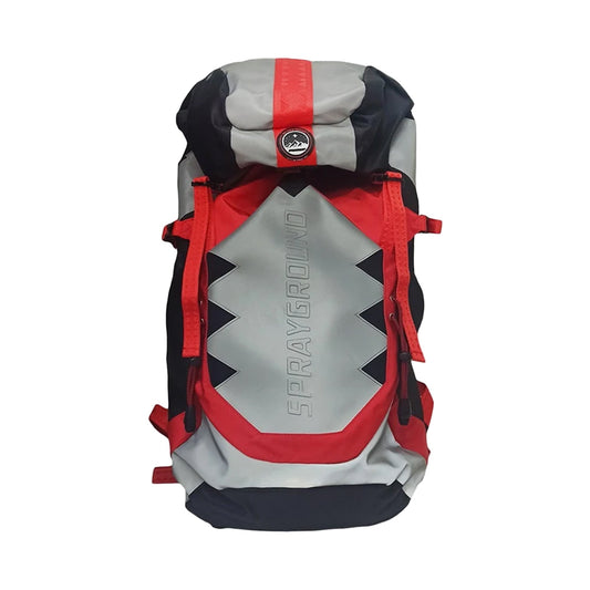 this is an image of SprayGround Sky High Seeker Arctic Camper Backpack