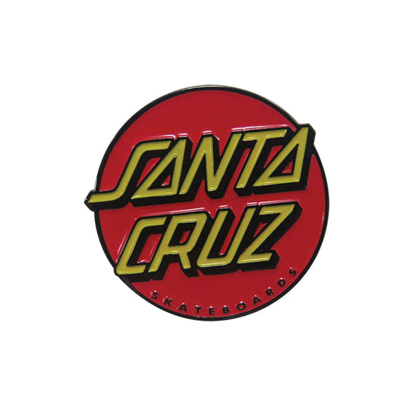 this is an image of Santa Cruz Classic Dot Push Back Pin