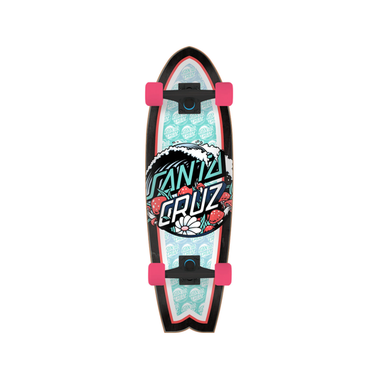 Santa Cruz Shark Tail Cruzer Wave Dot Mushroom Splice 9.0”