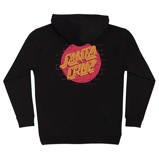 this is an image of Santa Cruz Scrawl Brick Dot PO Hooded Sweatshirt