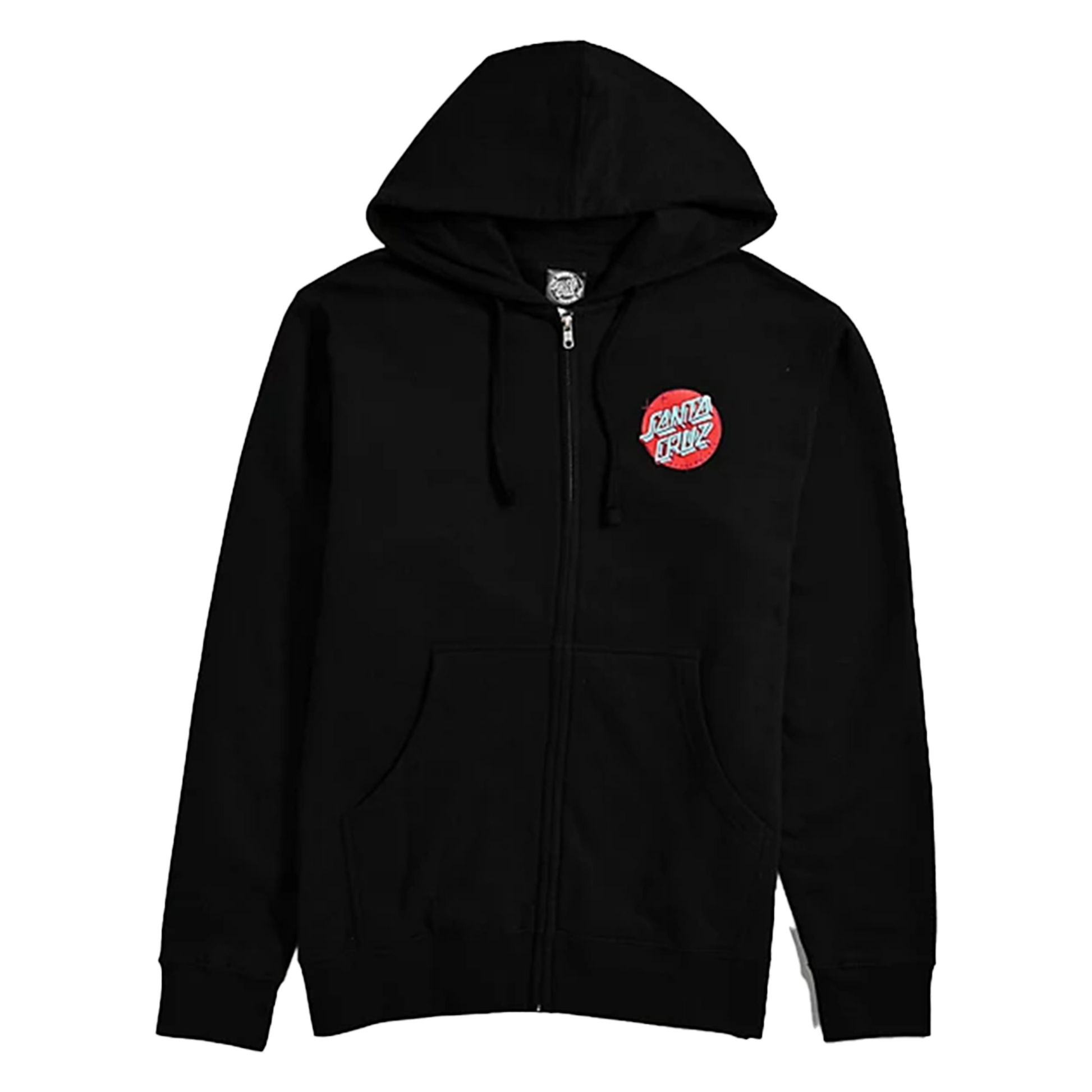 this is an image of Scrawl Dot Zip Hooded Sweatshirt Women's Santa Cruz