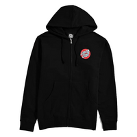 this is an image of Scrawl Dot Zip Hooded Sweatshirt Women's Santa Cruz