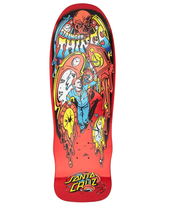 Santa Cruz Deck Stranger Things Grabke Max Melting Clock 9.7