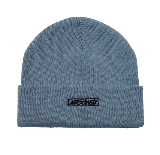 Krooked Moonsmile Script Beanie - Blue