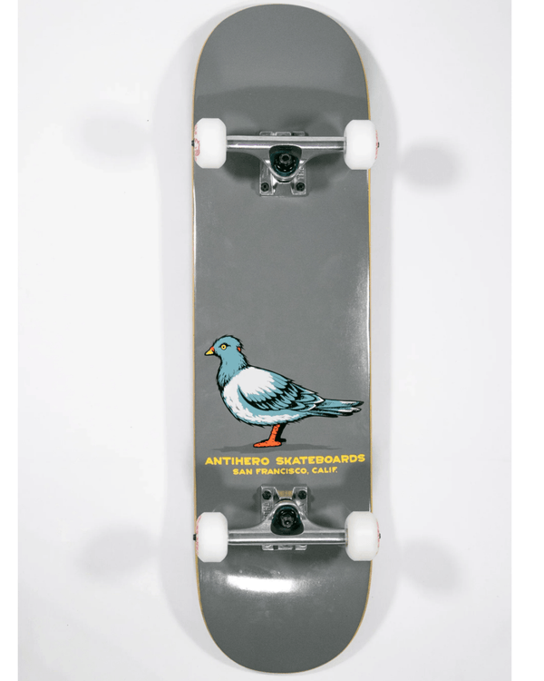 Anti Hero Complete Skateboard Grey Pigeon 8.25
