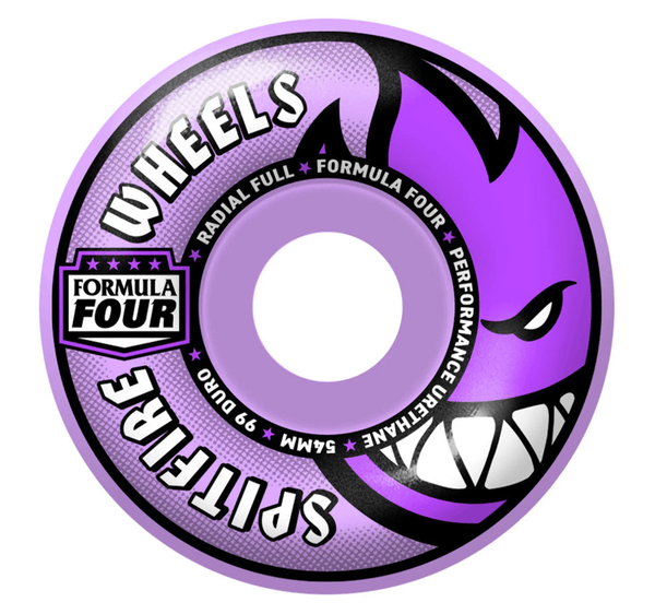 Spitfire Wheels Formula 4 Purple Radial Full 54mm 99a