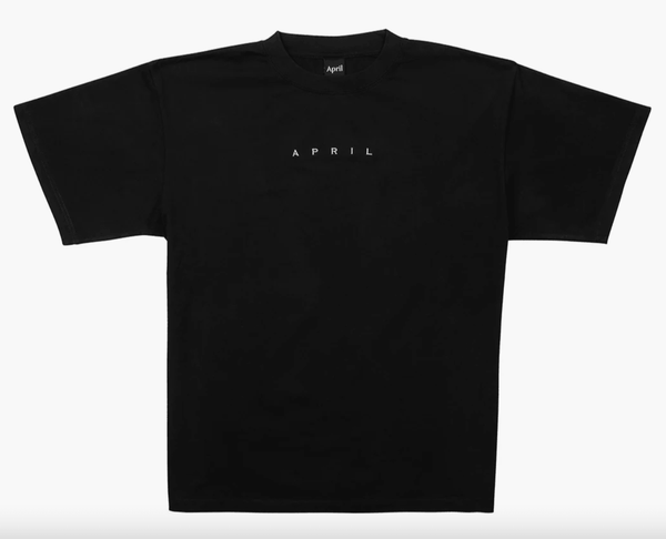 April Skateboards EMB (Embroidered) SS Tee — Black