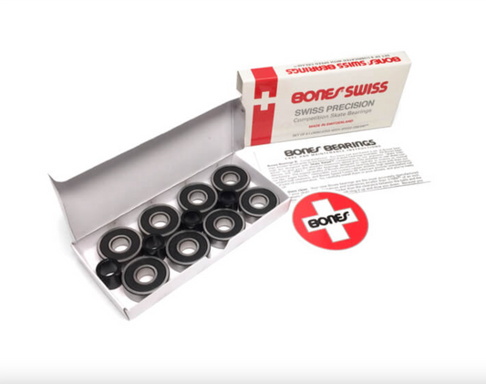 Bones Swiss Skateboard Bearings - 8 pack